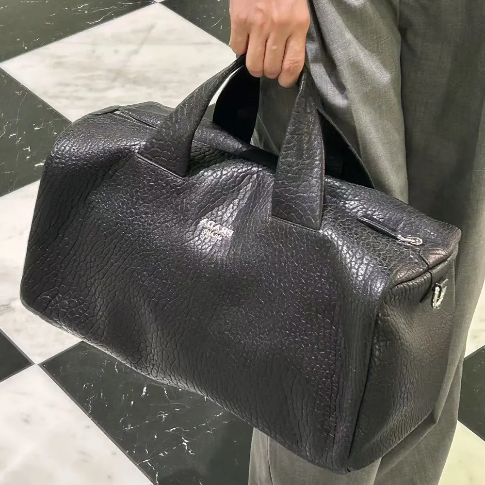 Prada Unisex Nappa Leather Duffle Bag-Black - image 6