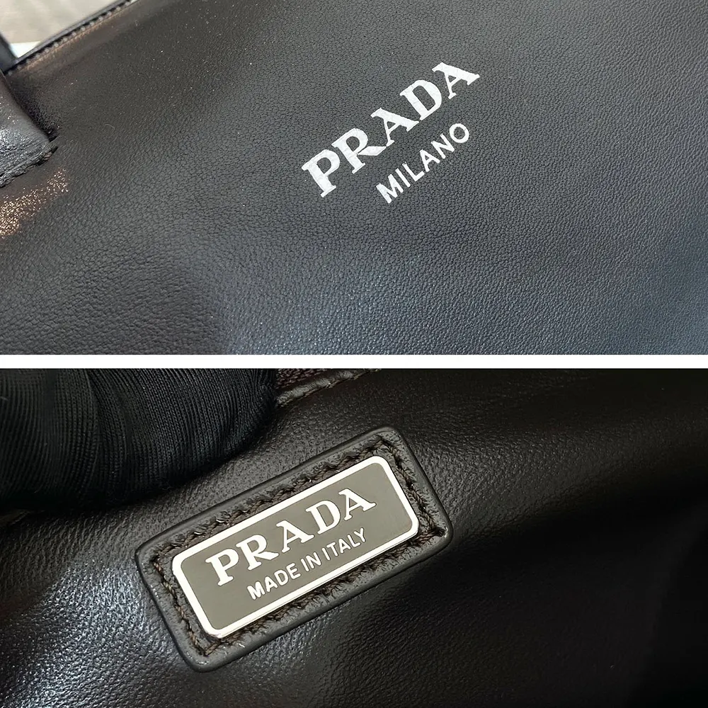 Prada Unisex Small Nappa Leather Duffle Bag-Dark Brown - image 10
