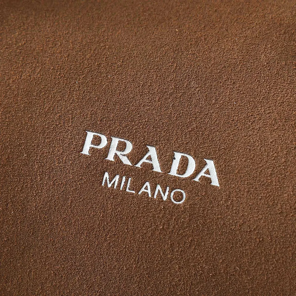 Prada Unisex Small Suede Duffle Bag-Coffee - image 7