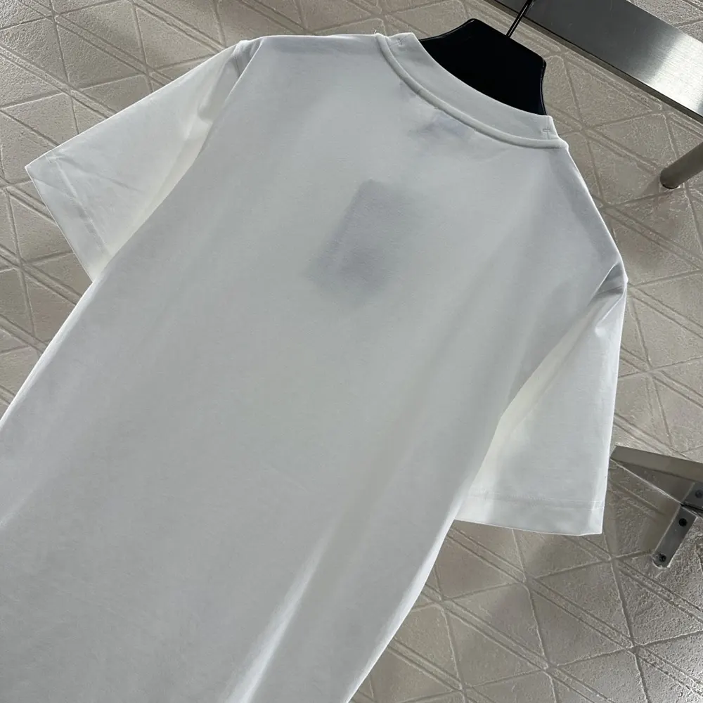 Burberry Men EKD Check Cotton T-shirt-White - image 5