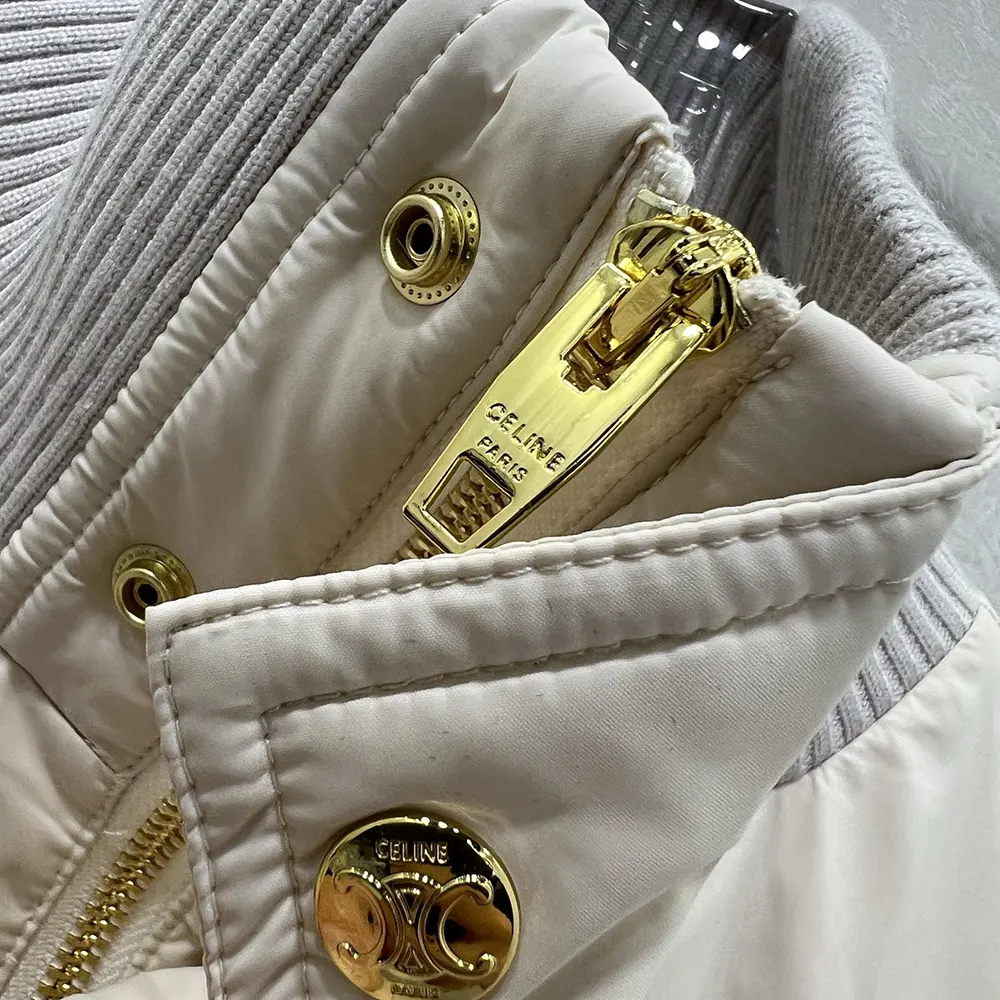 Celine Women Puffer Jacket In Light Nylon-Beige - image 7
