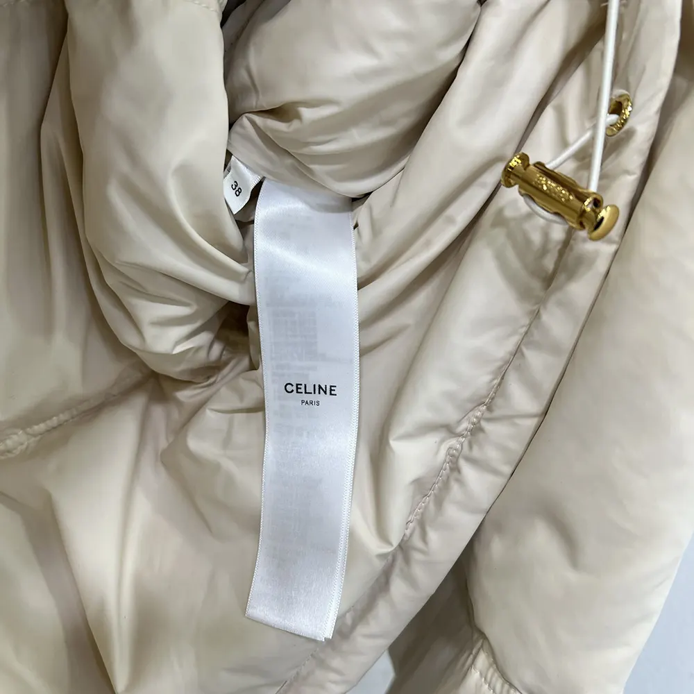 Celine Women Puffer Jacket In Light Nylon-Beige - image 8
