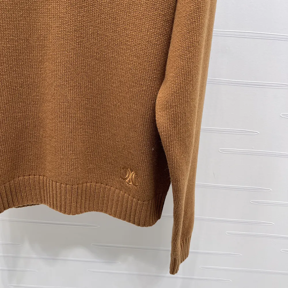 Celine Men V-Neck Sweater in Cashmere-Brown - image 8