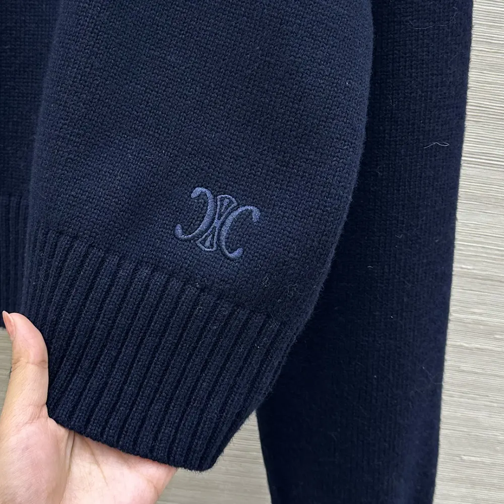 Celine Women V-Neck Sweater in Cashmere - image 7