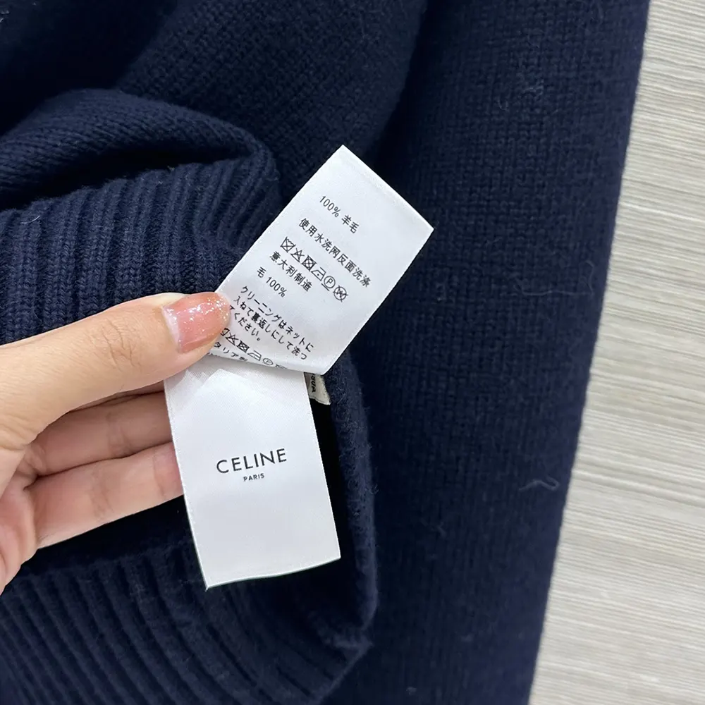 Celine Women V-Neck Sweater in Cashmere - image 10