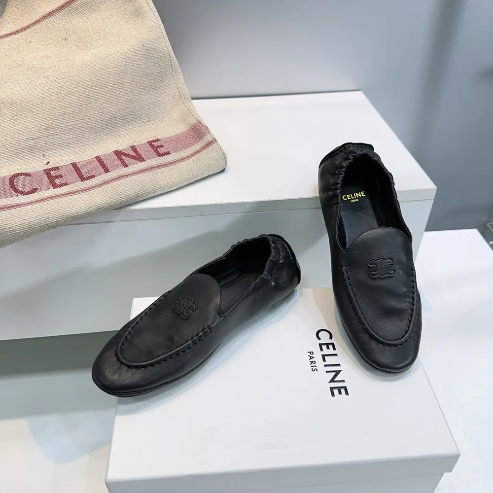 Celine Unisex Adam-Slip-On Loafer In Goatskin-Black - image 6