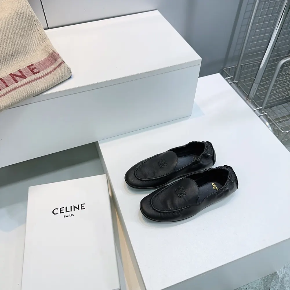 Celine Unisex Adam-Slip-On Loafer In Goatskin-Black - image 4