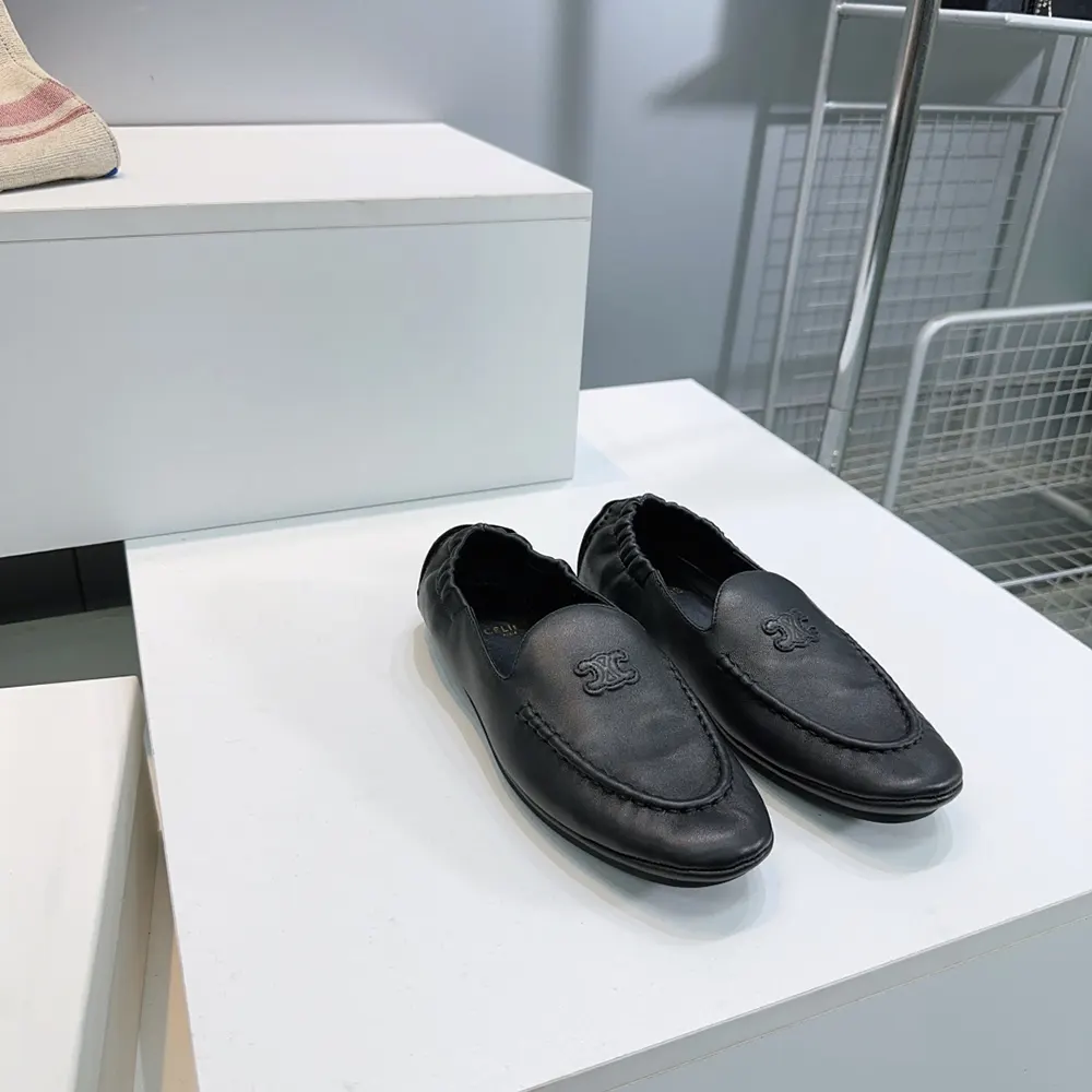 Top view showing minimalist slip-on design of Celine Adam-Slip-On Loafer