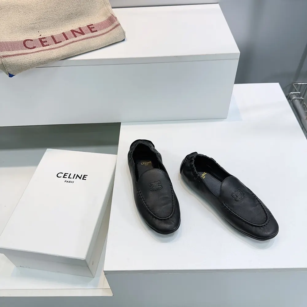 Celine Unisex Adam-Slip-On Loafer In Goatskin-Black - image 5