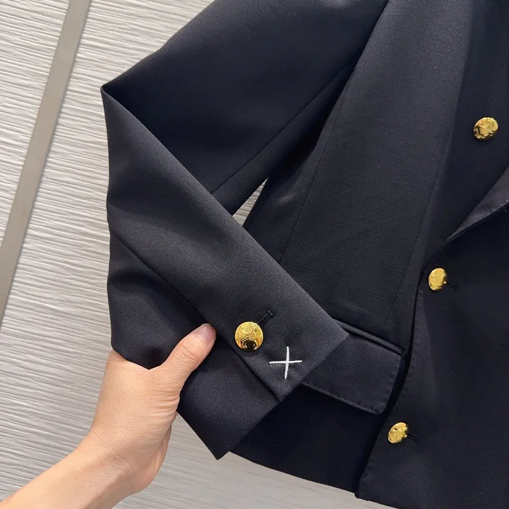 Celine Women Colonne Blazer in Wool Gabardine - image 7