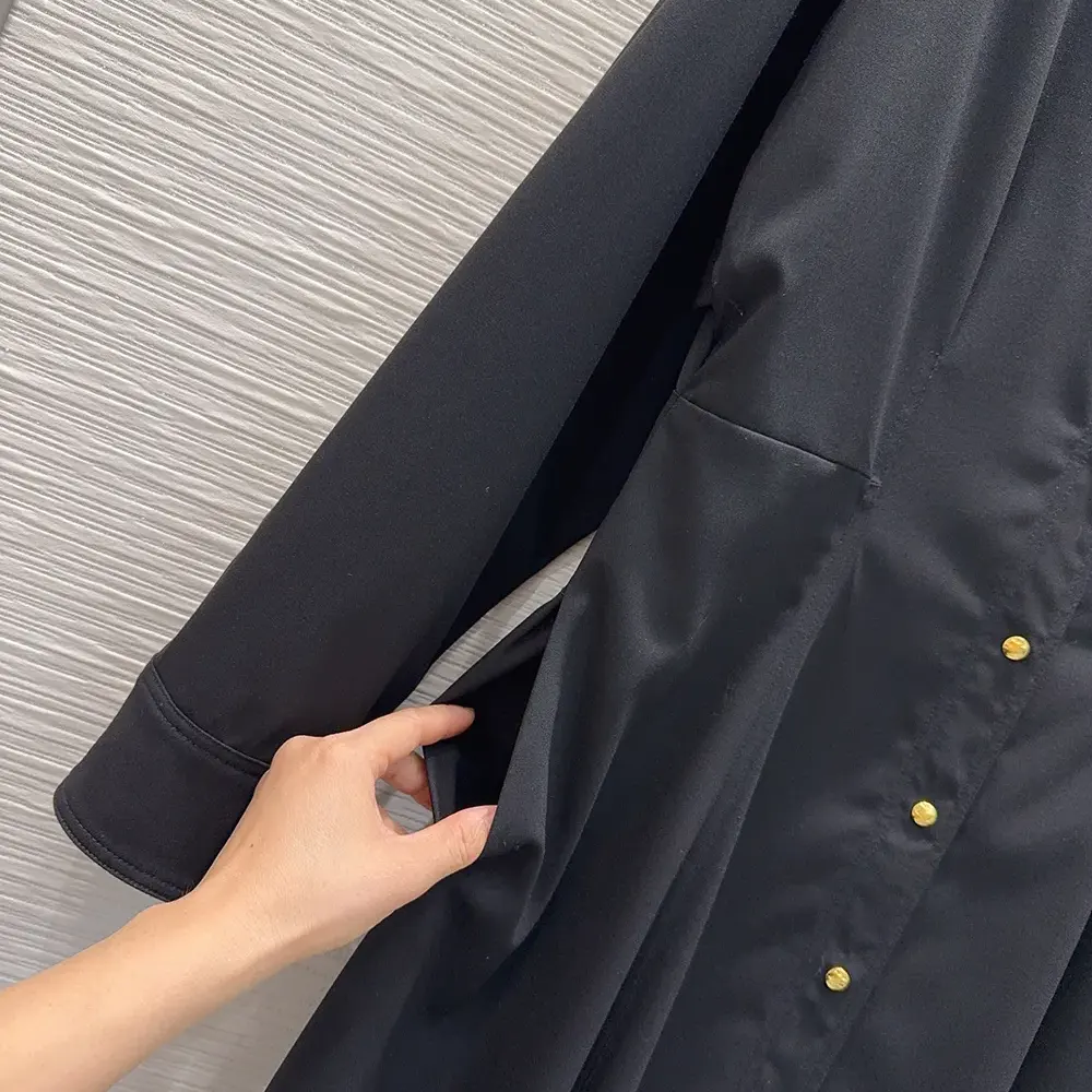 Celine Women Dress in Wool-Black - image 7