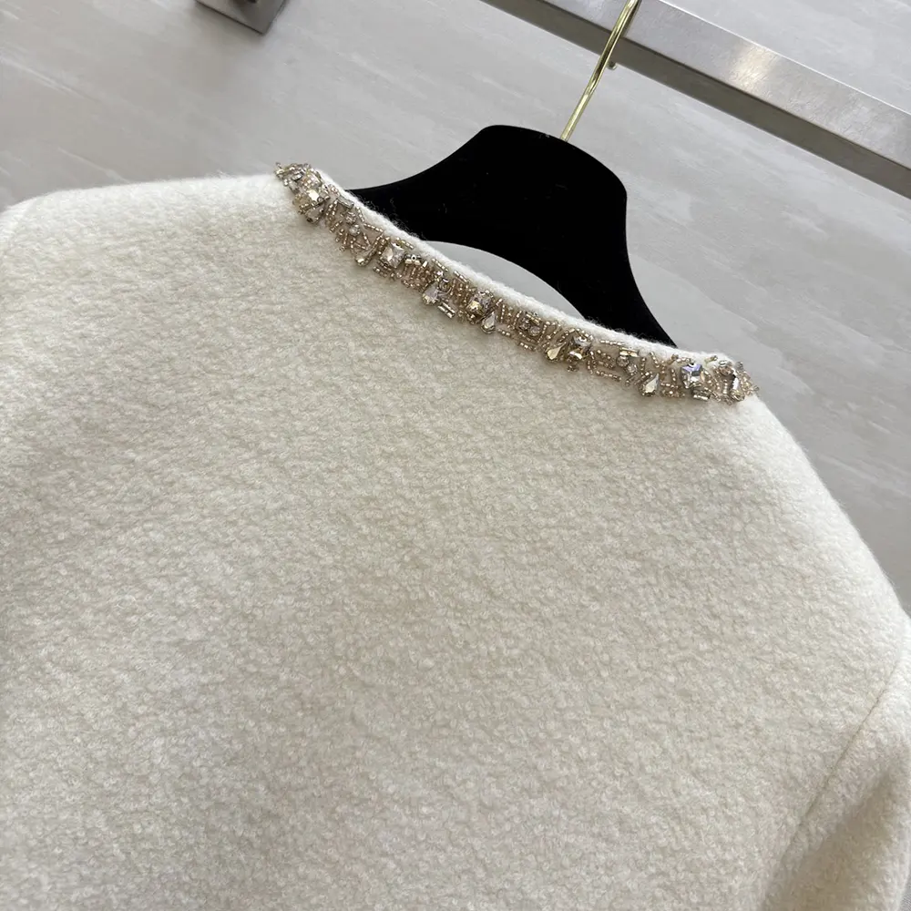 Celine Women Embroidered Chelsea Jacket in Silk Natté - image 8