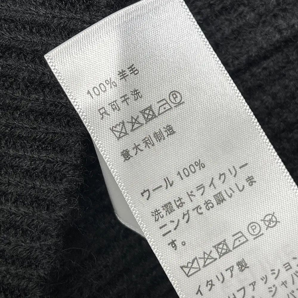 Celine Women Hooded Cardigan in Ribbed Wool-Black - image 10