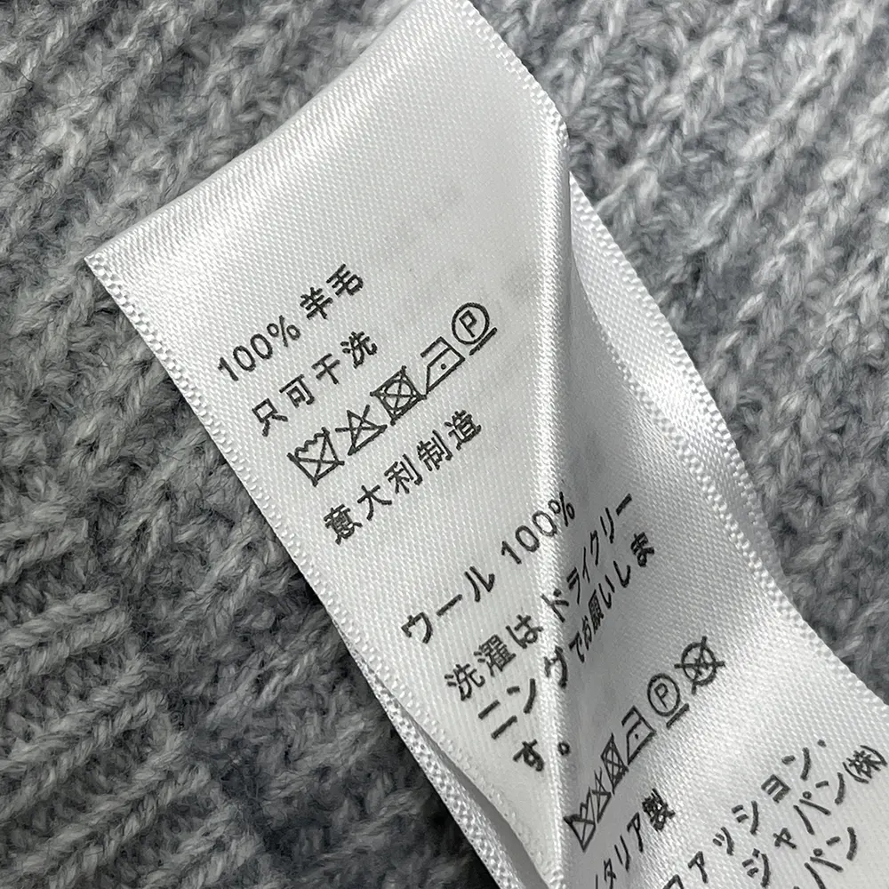 Celine Women Hooded Cardigan In Ribbed Wool-Grey - image 10