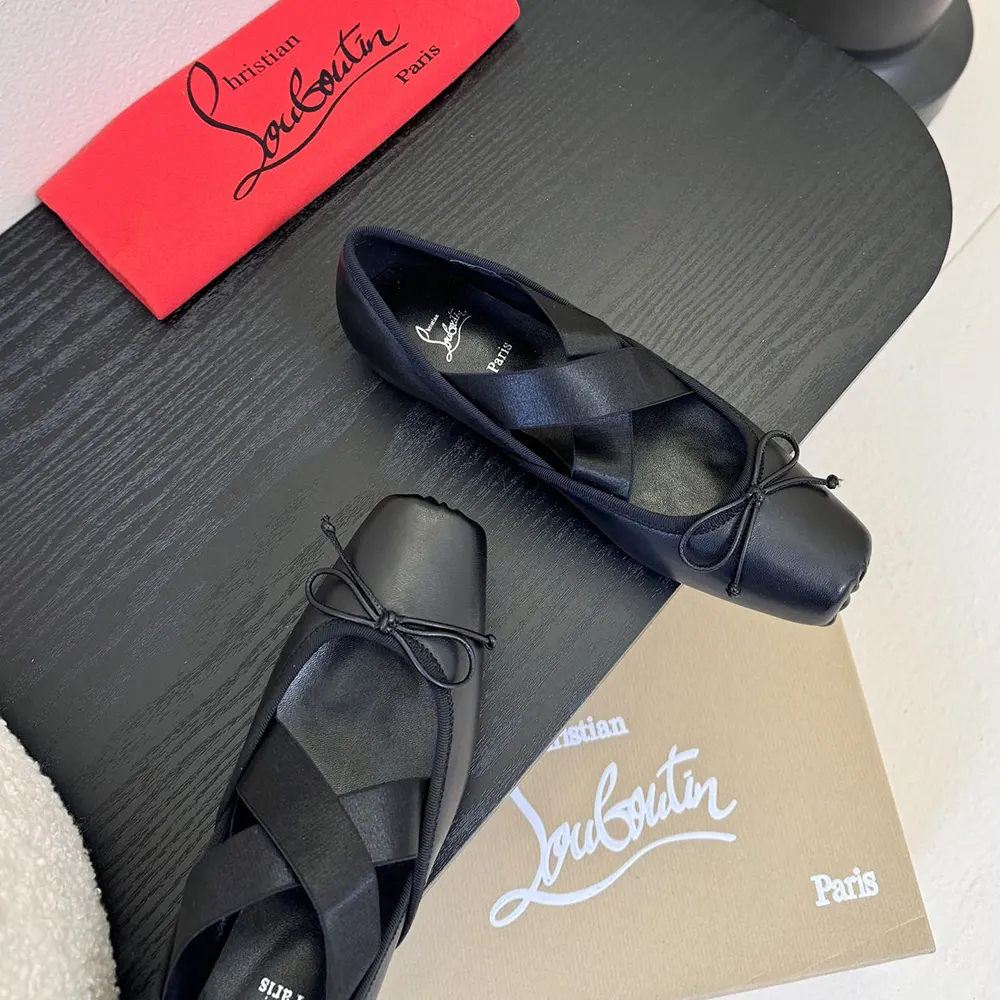 Christian Louboutin Women Cassiasticina Ballerinas Lamb Nappa Leather-Black - image 6