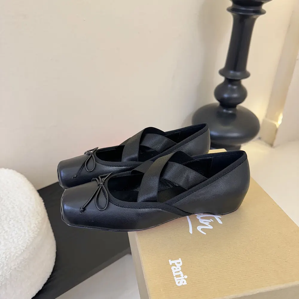 Christian Louboutin Women Cassiasticina Ballerinas Lamb Nappa Leather-Black - image 4