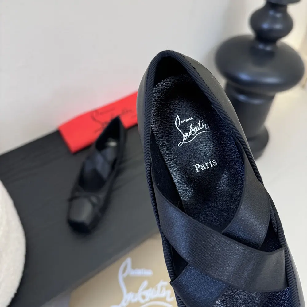 Christian Louboutin Women Cassiasticina Ballerinas Lamb Nappa Leather-Black - image 8