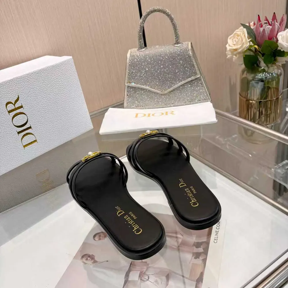 Dior Women 30M Slide Black Calfskin - image 7