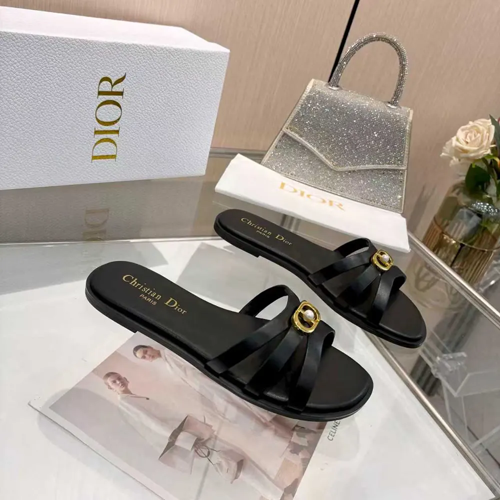 Dior Women 30M Slide Black Calfskin - image 6