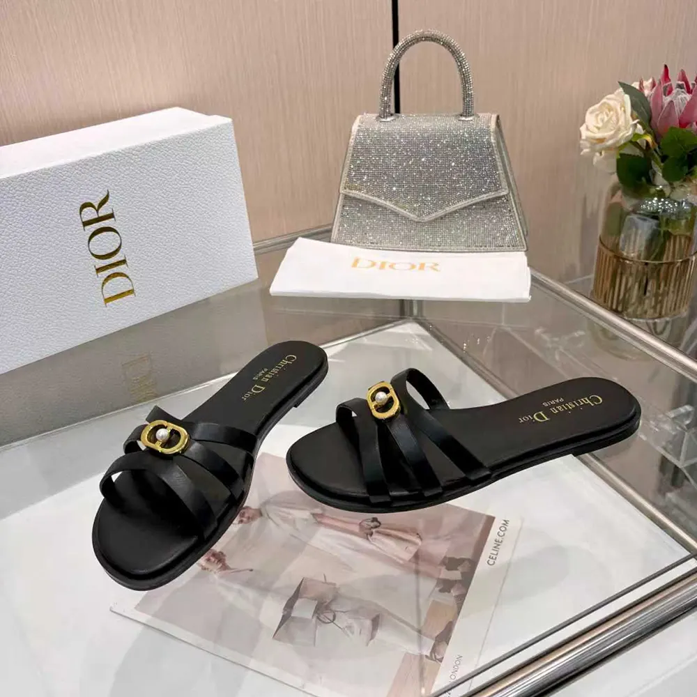 Dior Women 30M Slide Black Calfskin - image 4