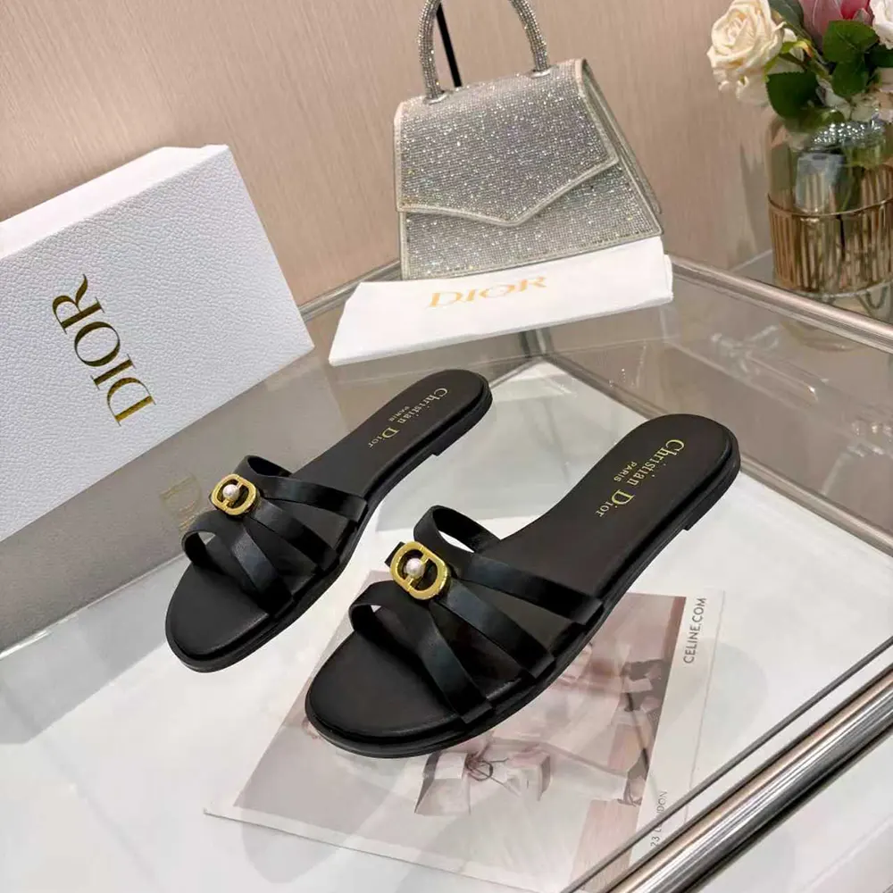 Dior Women 30M Slide Black Calfskin - image 5
