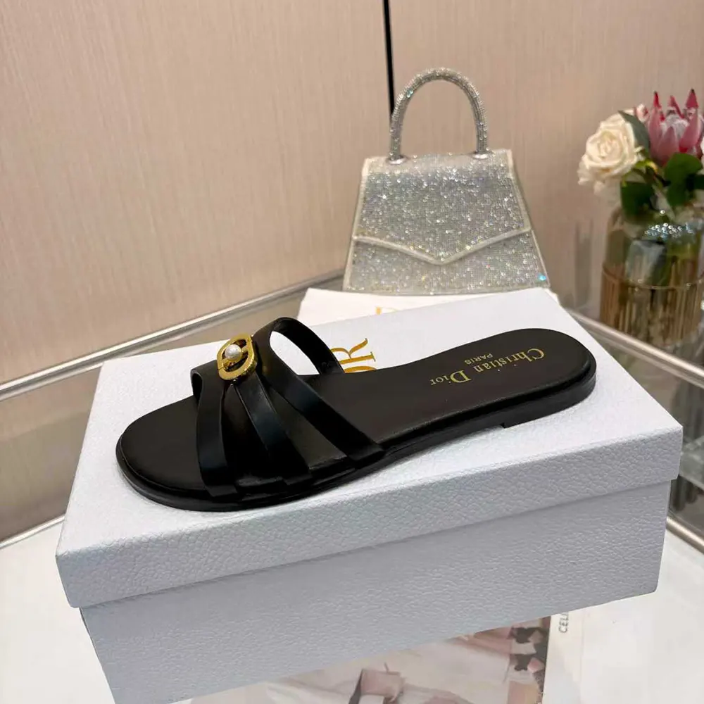 Dior Women 30M Slide Black Calfskin - image 8