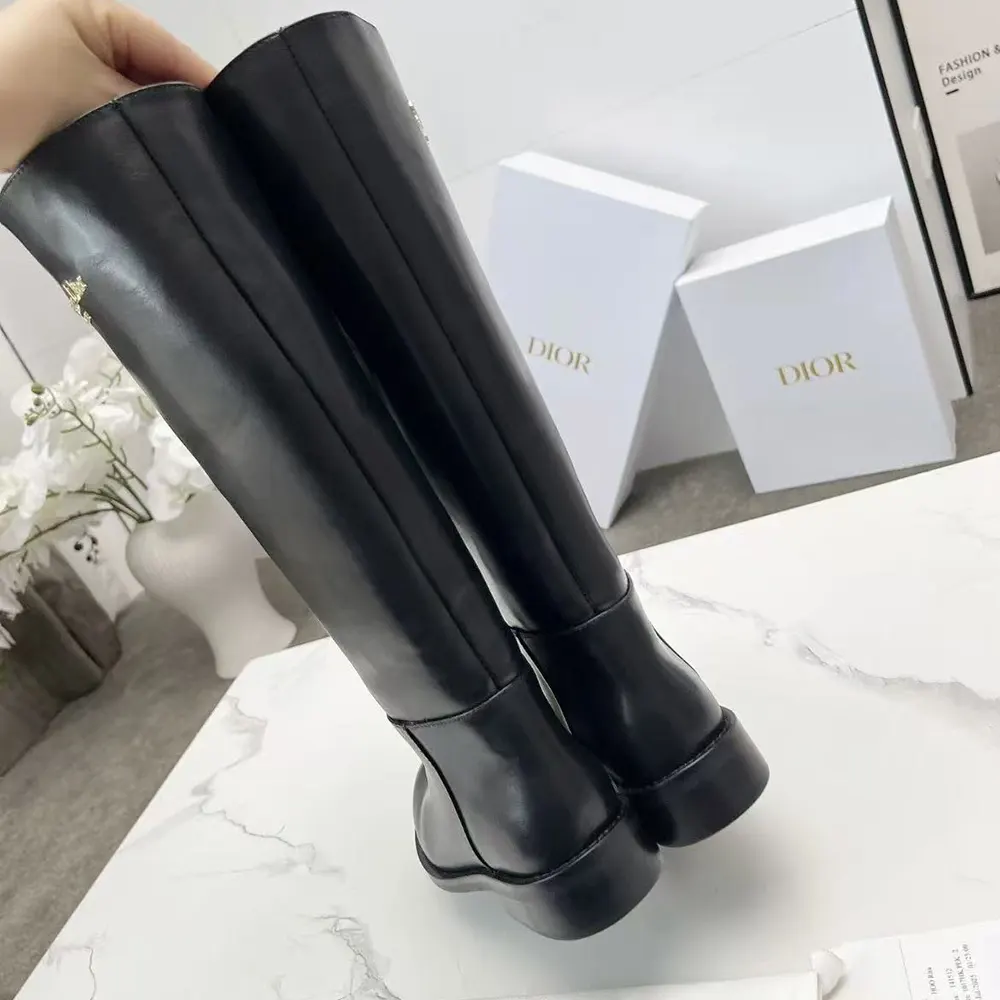 Dior Women D-Town Boot Black Supple Calfskin - image 8
