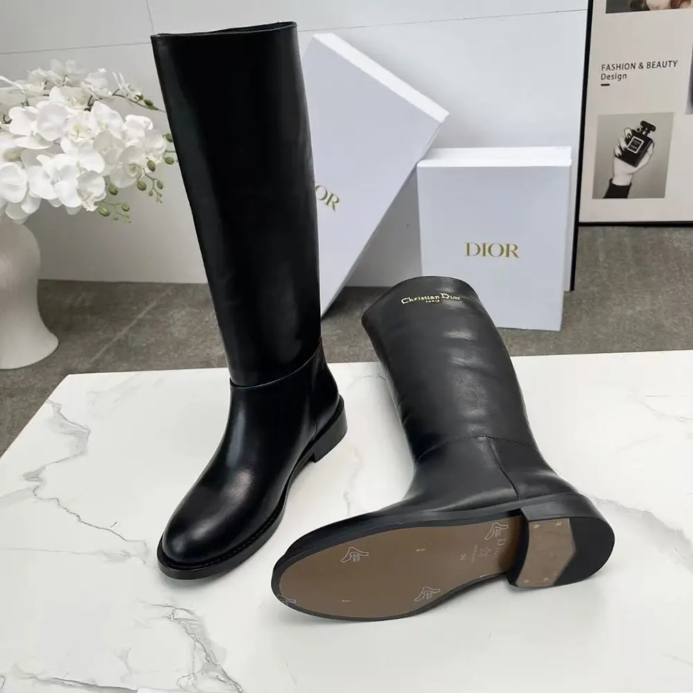 Dior Women D-Town Boot Black Supple Calfskin - image 10