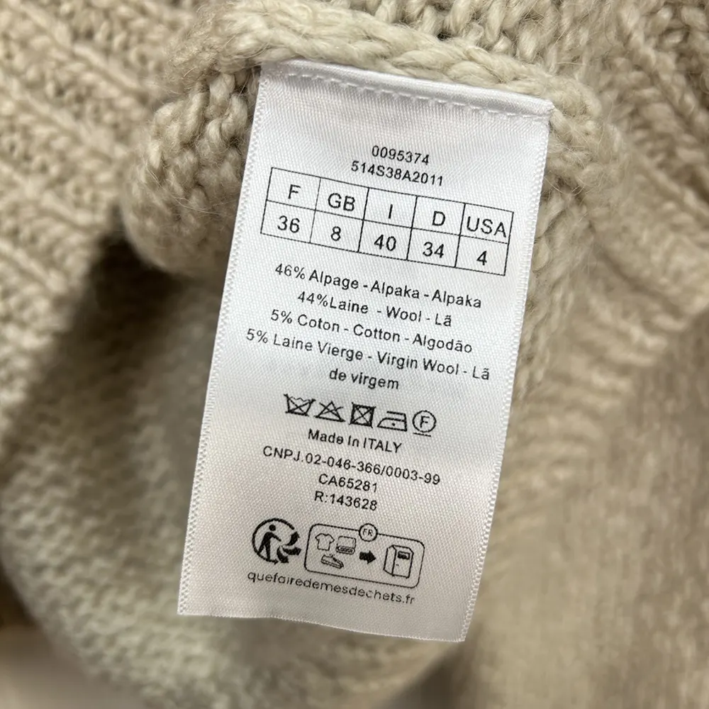 Dior Men DiorAlps Sweater Beige and Black Alpaca Wool and Cotton Knit - image 10