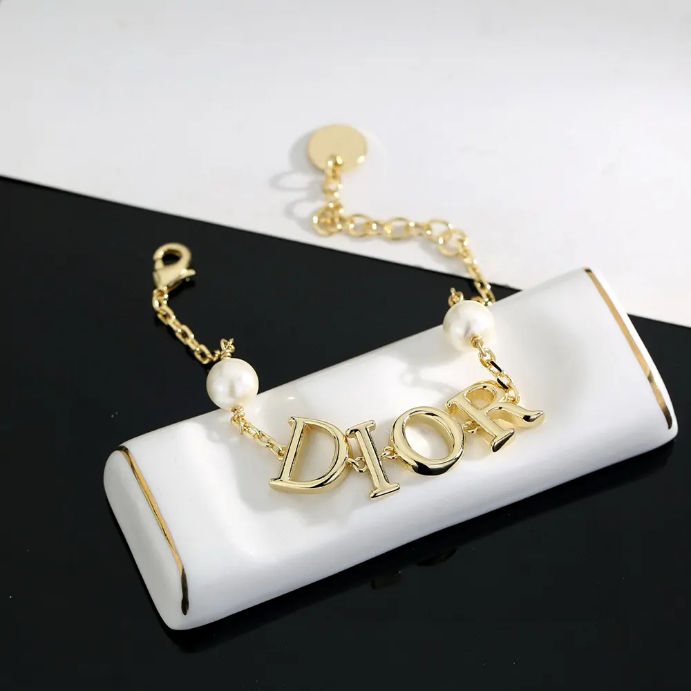 Side view showcasing clasp detail of Dior Women Dio(r)evolution Bracelet