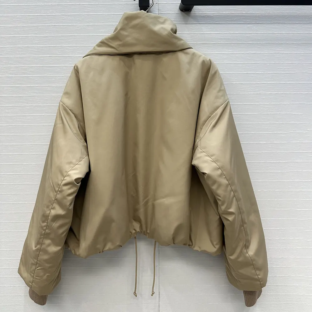 Side angle showing structured silhouette of Dior Women Jacket with scarf collar