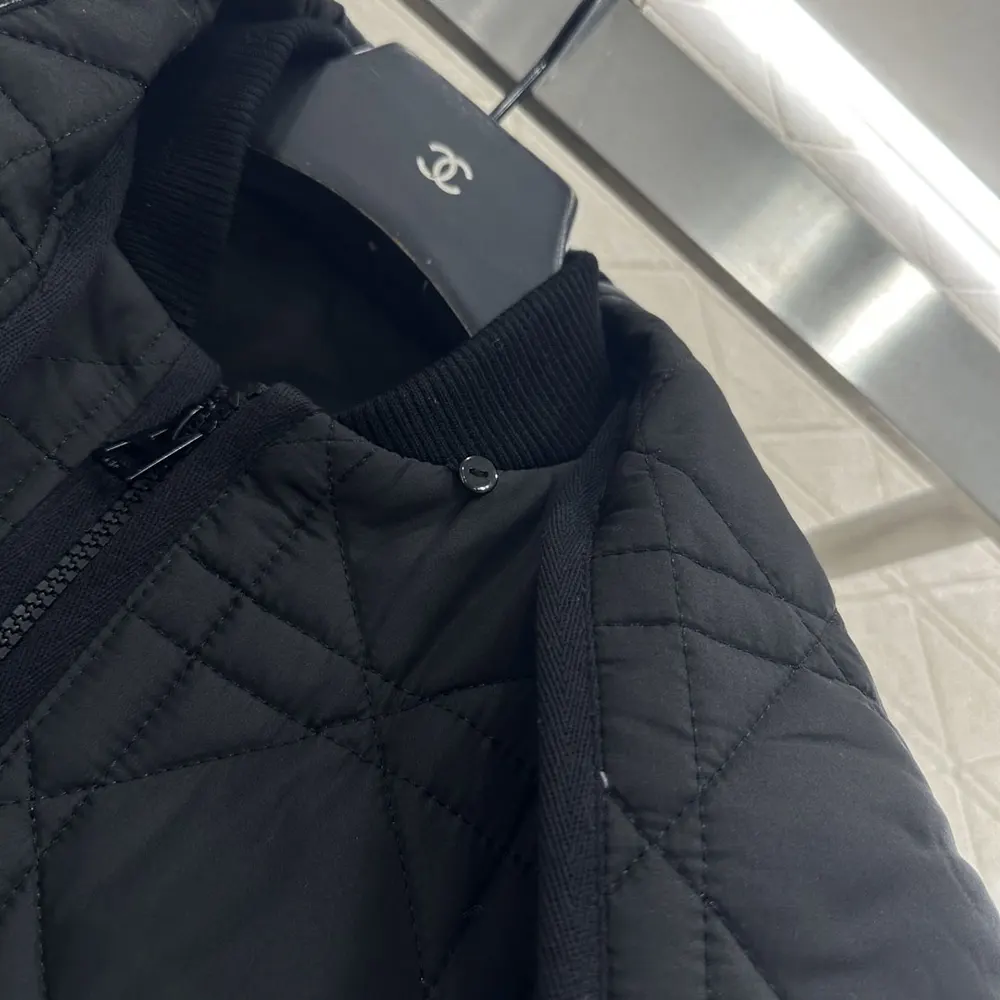 Dior Women Macrocannage Coat with Scarf Collar Black Quilted Technical Taffeta - image 9