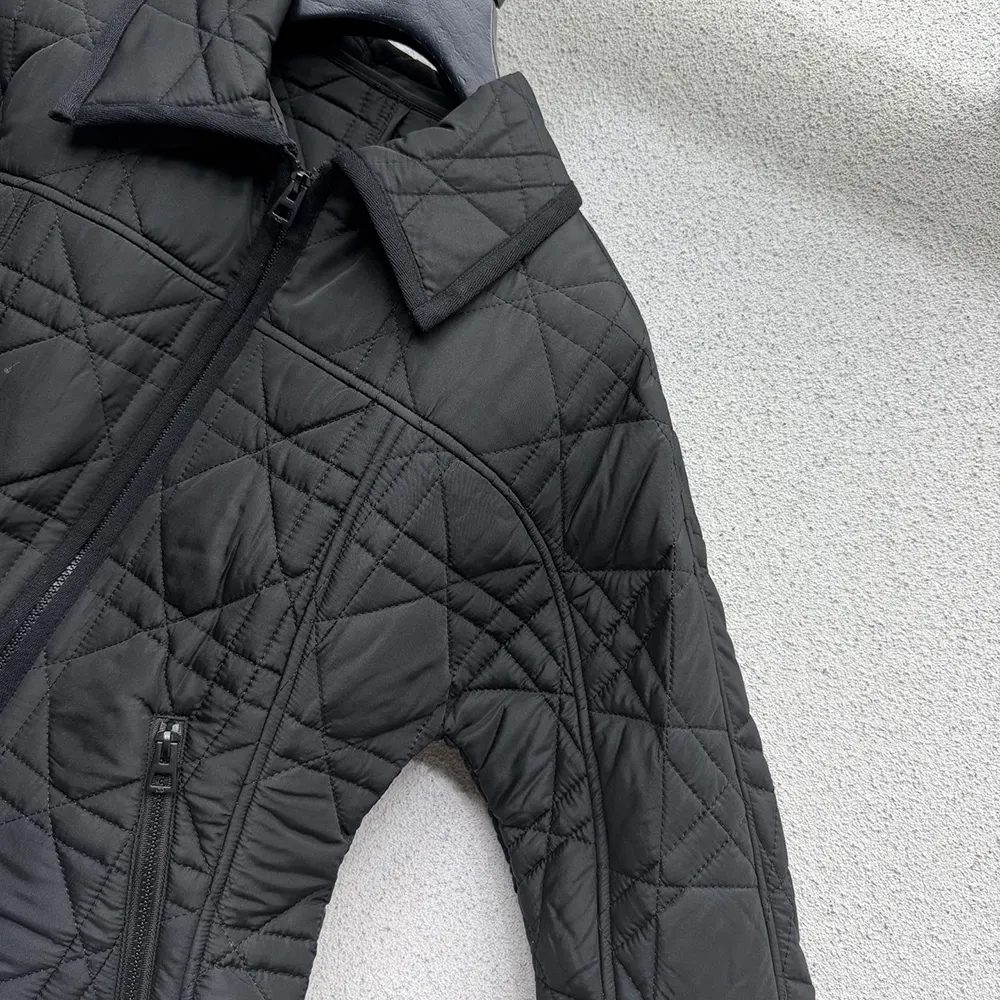 Dior Women Macrocannage Fitted Jacket Black Quilted Technical Taffeta - image 6