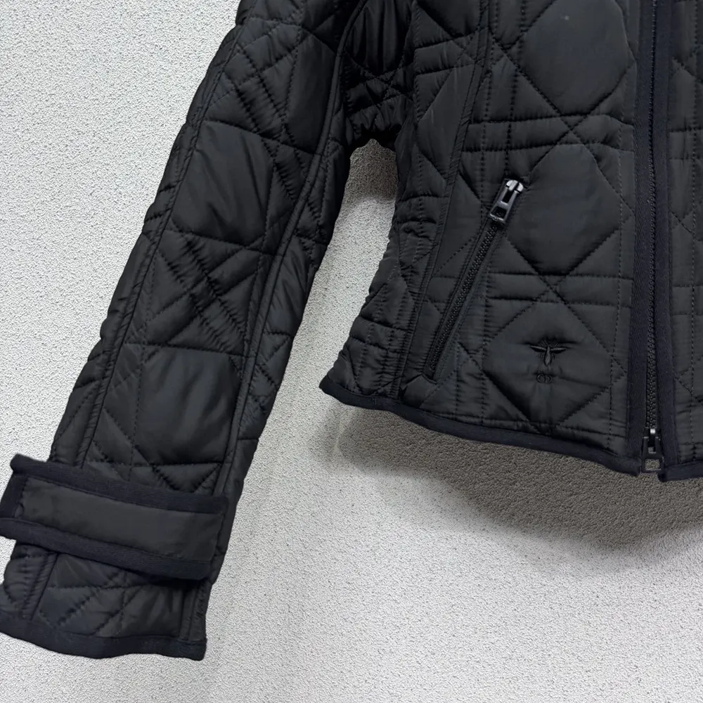 Dior Women Macrocannage Fitted Jacket Black Quilted Technical Taffeta - image 5