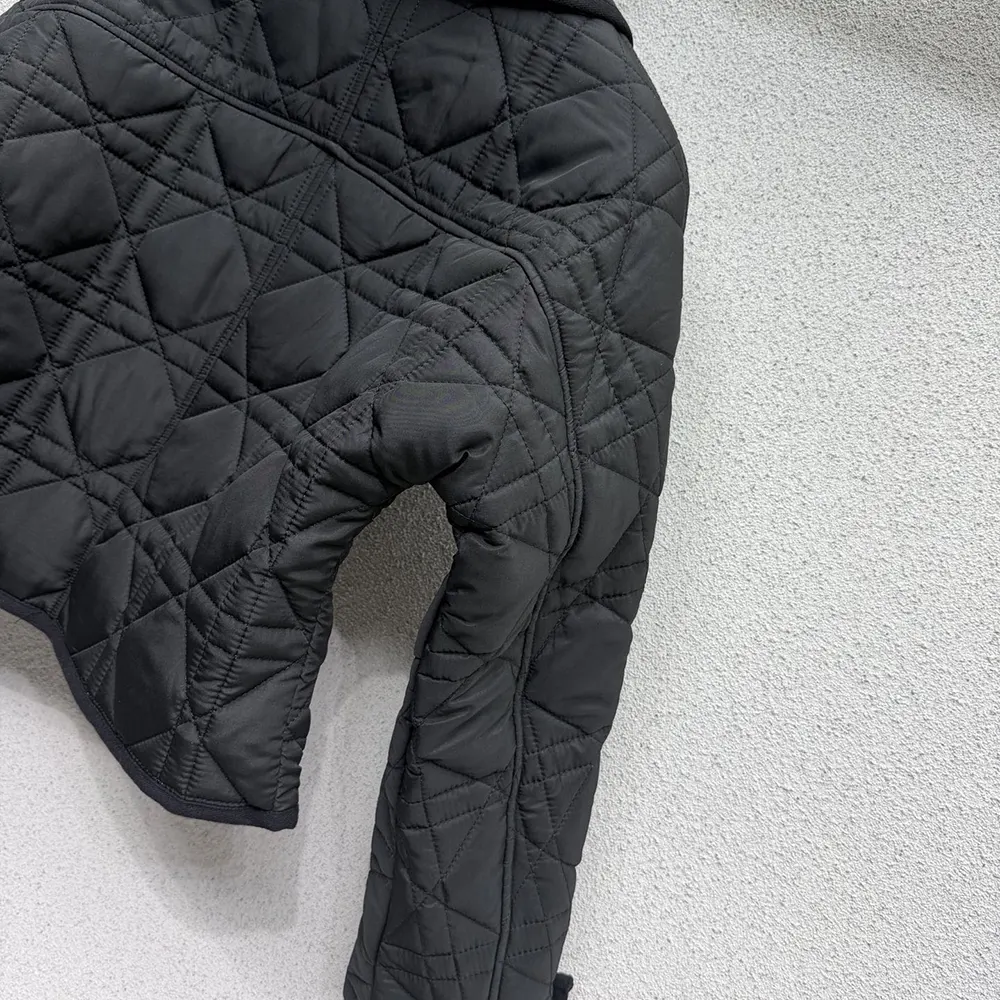 Dior Women Macrocannage Fitted Jacket Black Quilted Technical Taffeta - image 4