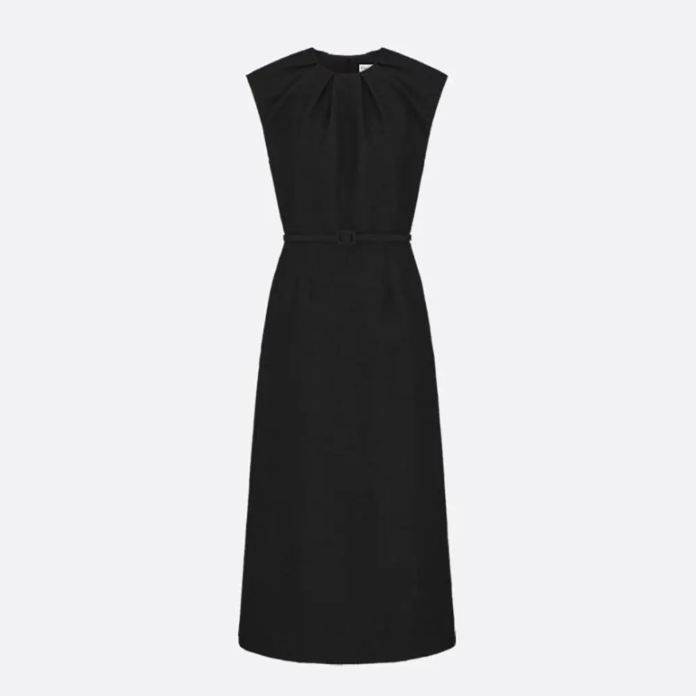 Understanding the Mid-Length Belted Dress Virgin Wool-Cotton-Blend Bouclu00e9 by Dior