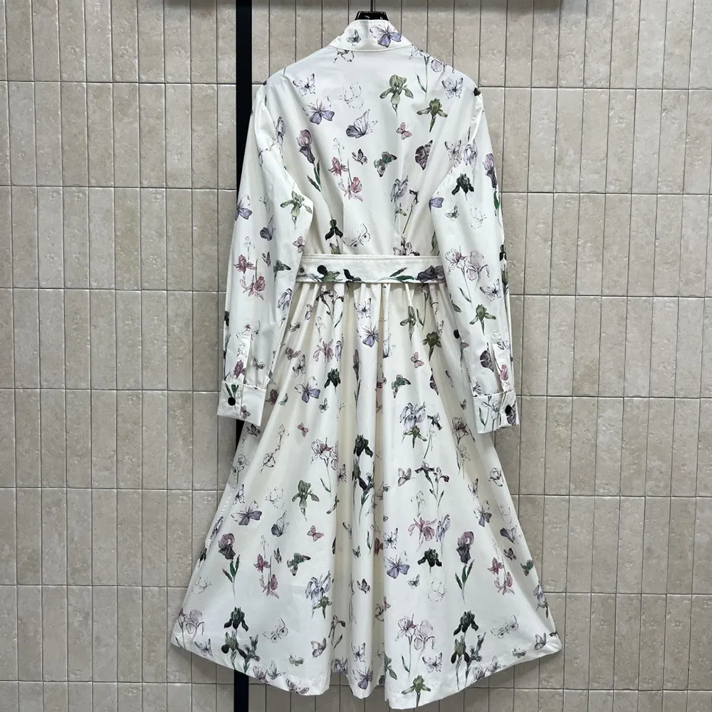 Side angle showing belted waist detail on Dior Women Shirtdress