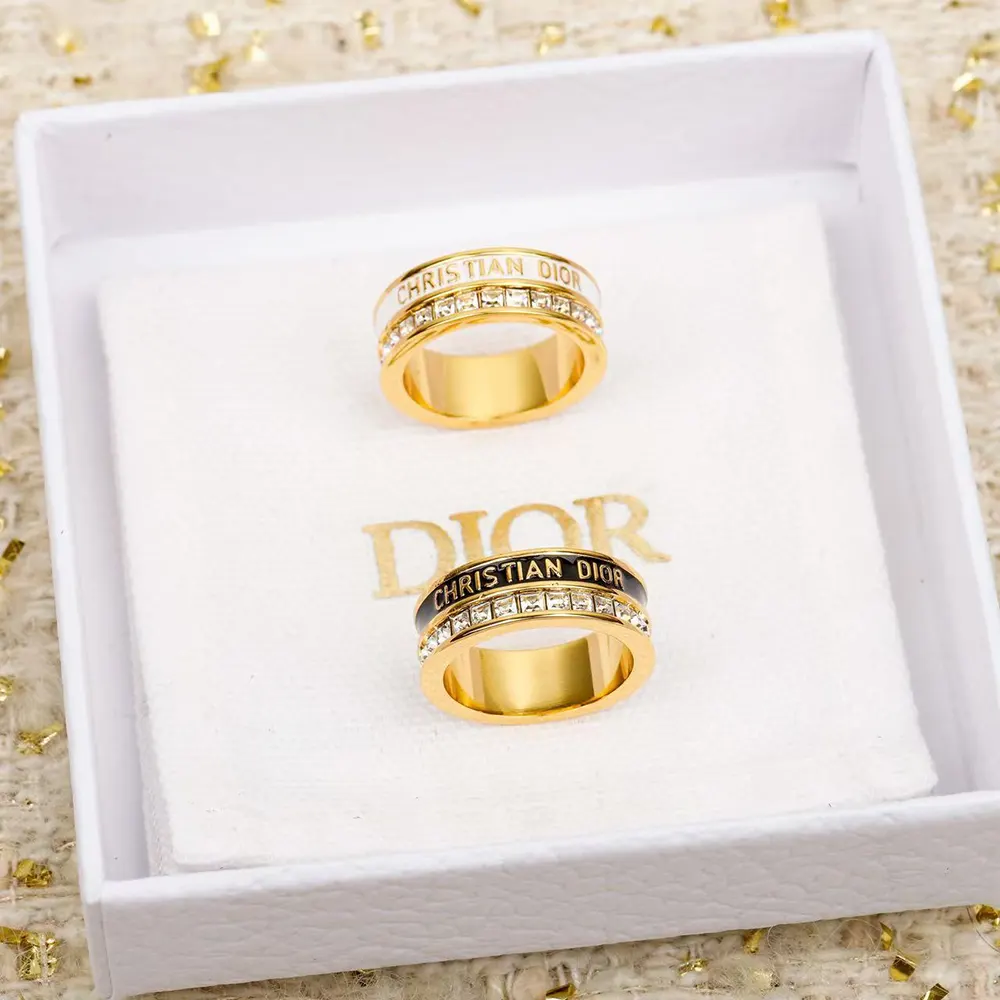 Dior Women Night Code Ring detail highlighting white lacquer finish