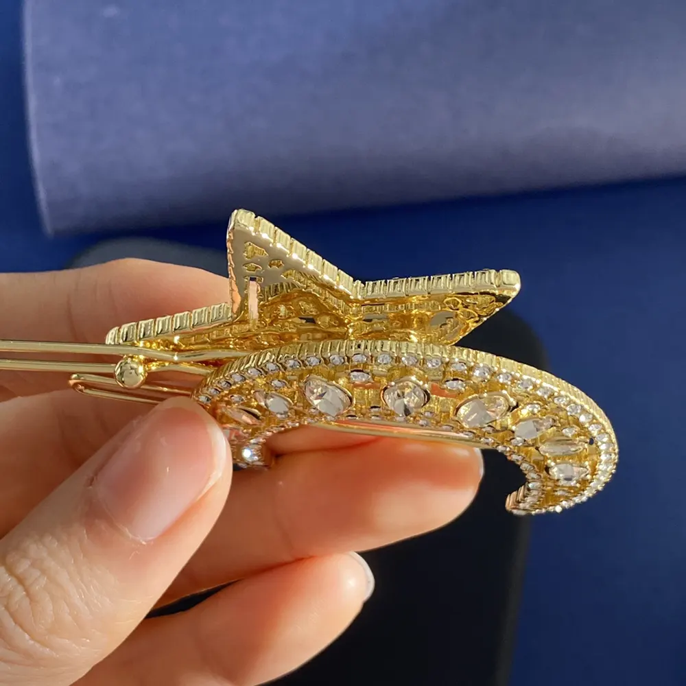 Dior Women Nuit Étoilée Barrette Pale Gold-Finish Metal - image 7