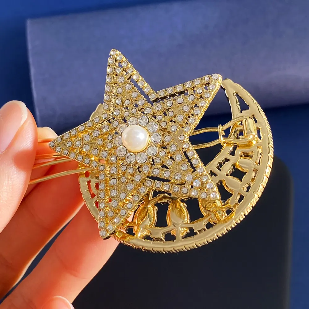 Dior Women Nuit Étoilée Barrette Pale Gold-Finish Metal - image 6