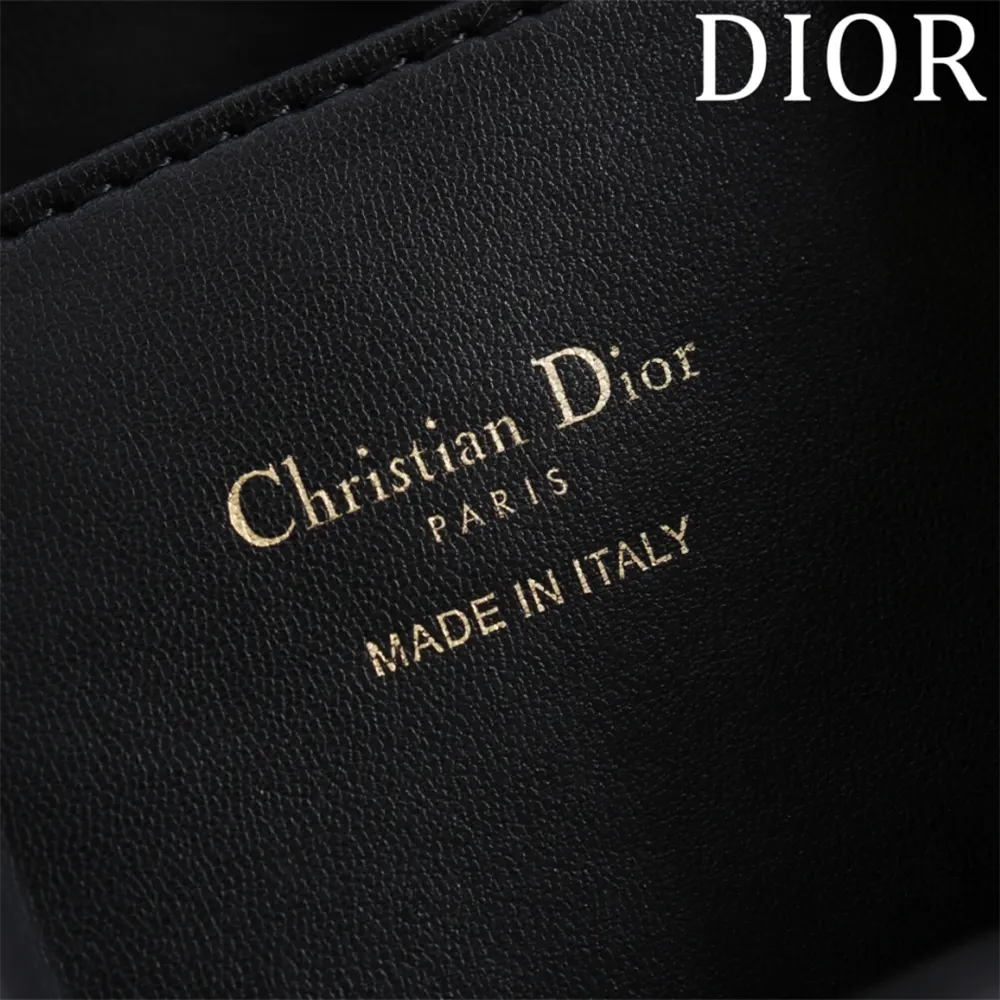 Dior Women Small Dior Caro Bucket Bag Black Macrocannage Lambskin - image 10