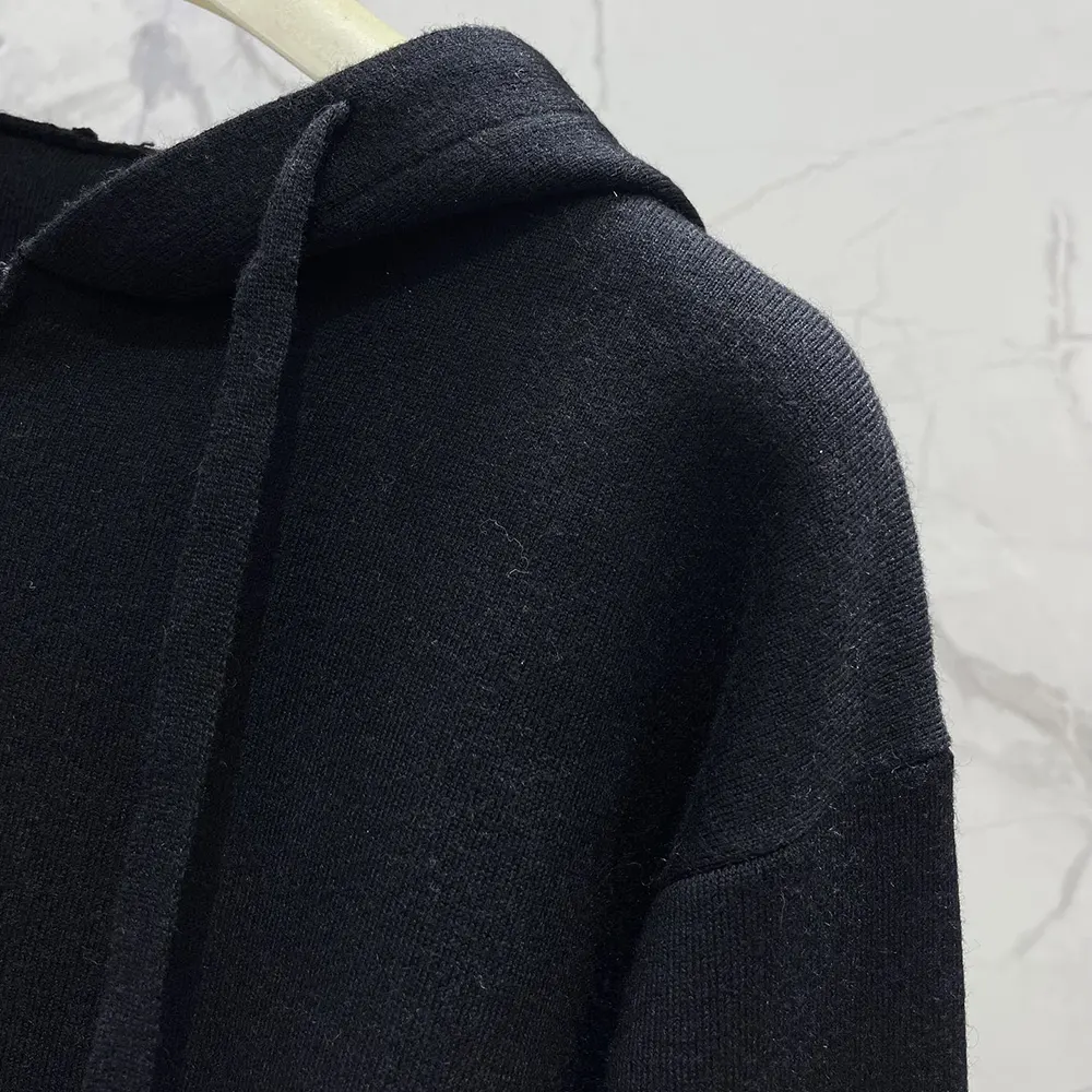 Loewe Women Anagram Zip-up Hoodie in Wool-Black - image 10