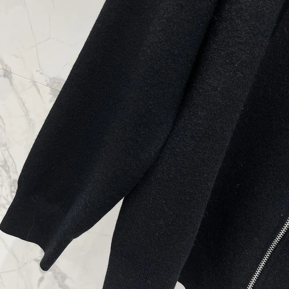 Loewe Women Anagram Zip-up Hoodie in Wool-Black - image 8