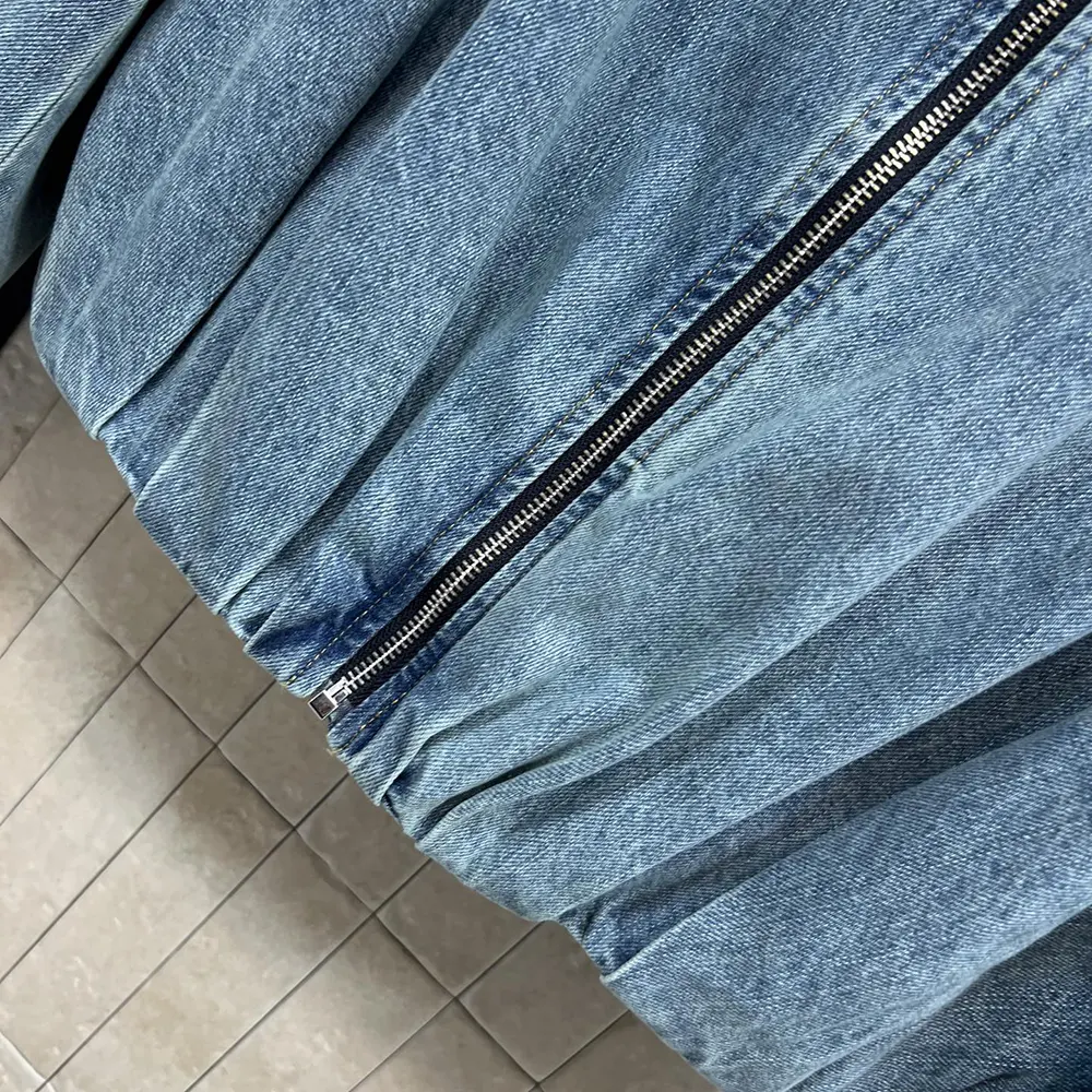 Loewe Men Draped Jacket In Denim-Indigo Blue - image 8