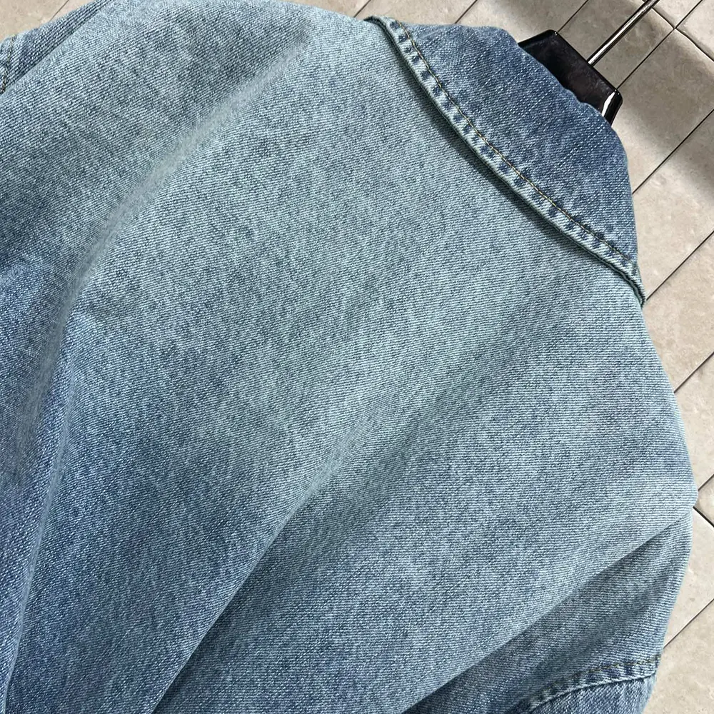 Loewe Men Draped Jacket In Denim-Indigo Blue - image 5