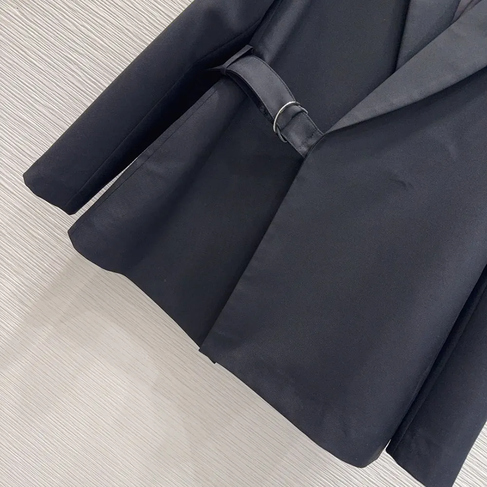 Loewe Women Draped Jacket In Wool-Black - image 6