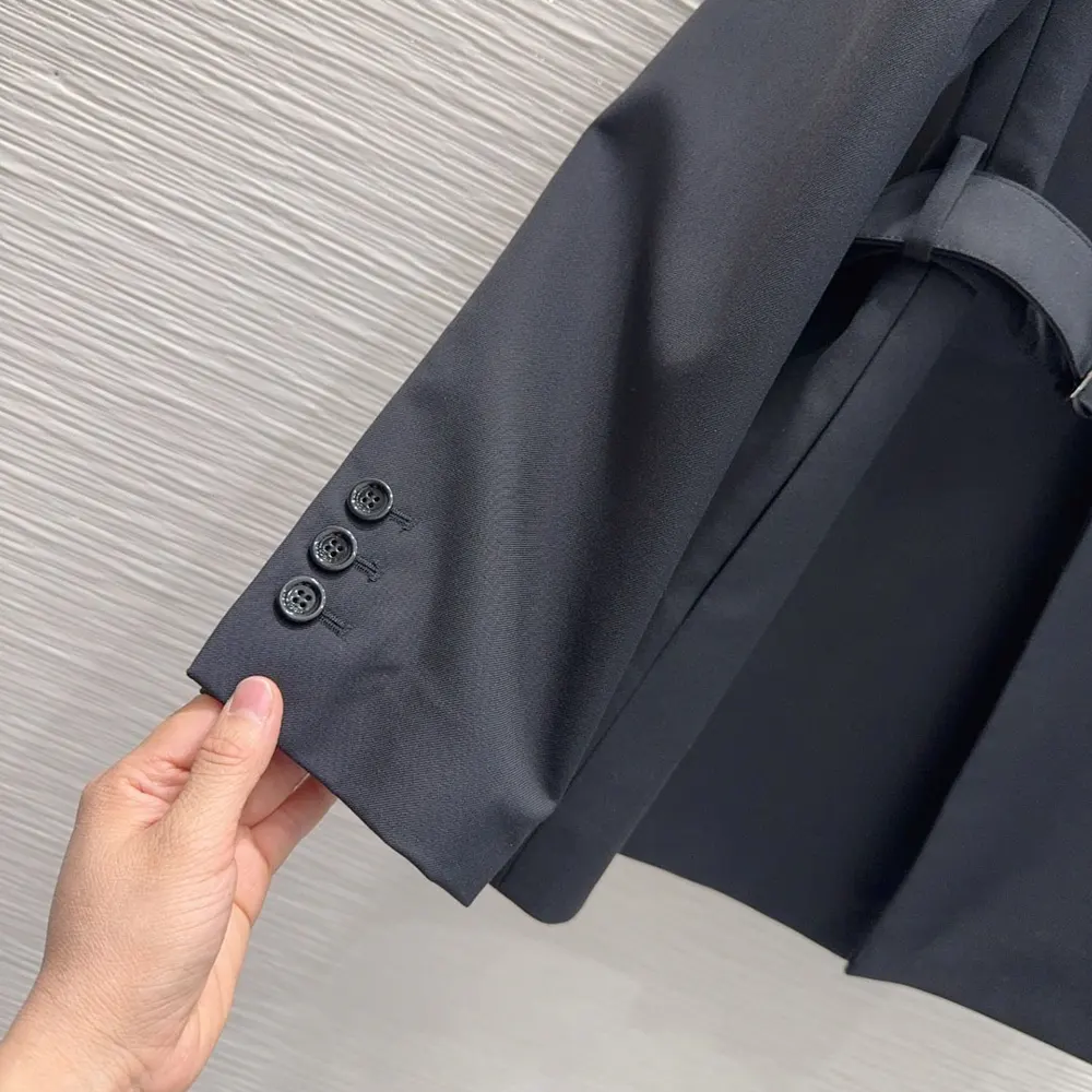 Loewe Women Draped Jacket In Wool-Black - image 7