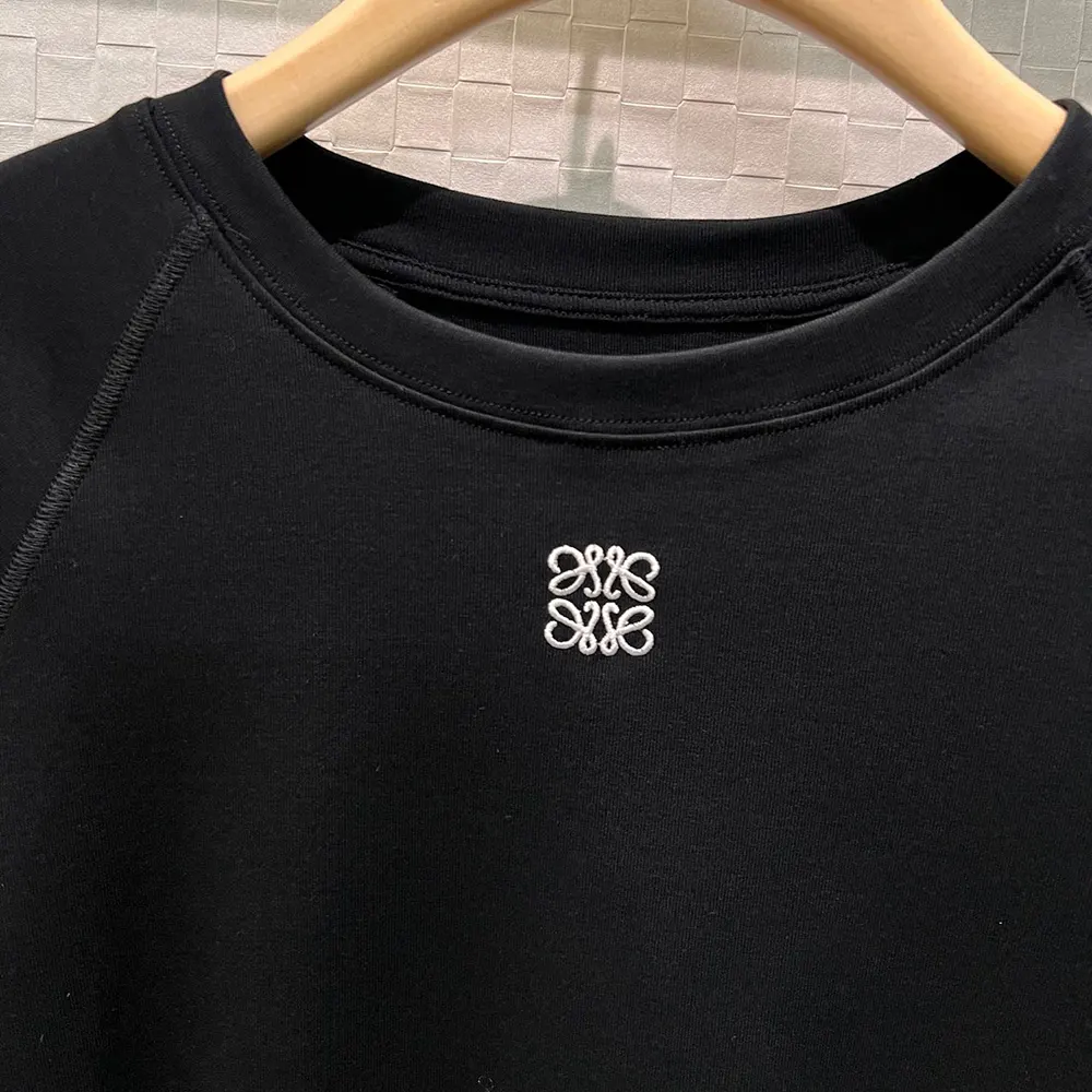 Loewe Women Small Fit T-Shirt in Cotton Blend-Black - image 5