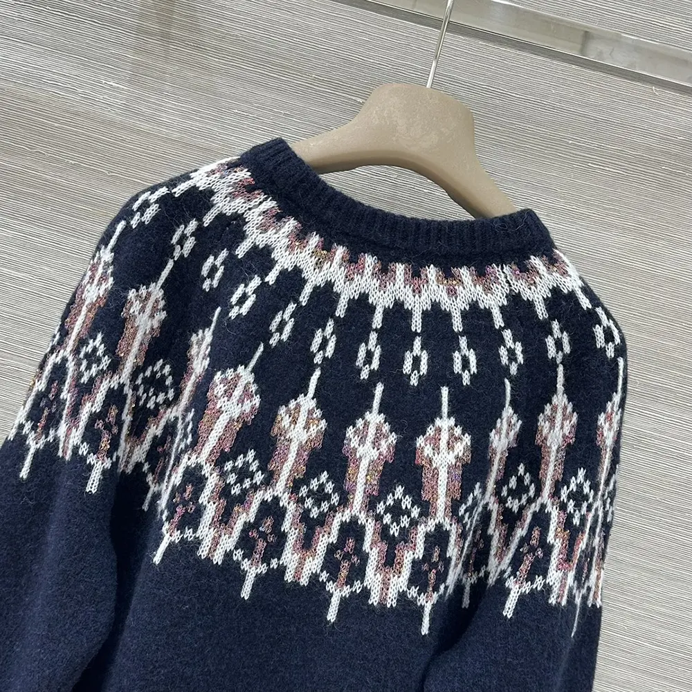 Loewe Men Sweater in Wool Blend-Navy - image 4