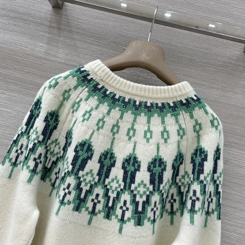 Loewe Men Sweater in Wool Blend-White - image 5